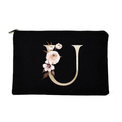 Makeup Bag Letter Print Traveling Case Organizer Storage Pouch Purse 14*22*14 CM