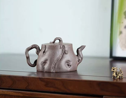 220cc chinese Yixing Handmade Zisha teapot TianQing ShuZhuang Gongfu Hu Tea Pot