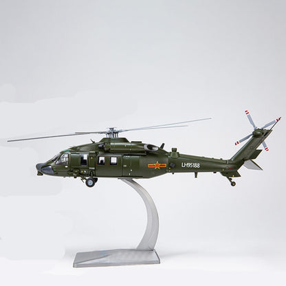 1/72 Armed Straight 20 Helicopter Diecast Model Z-20 Aircraft Military Display B