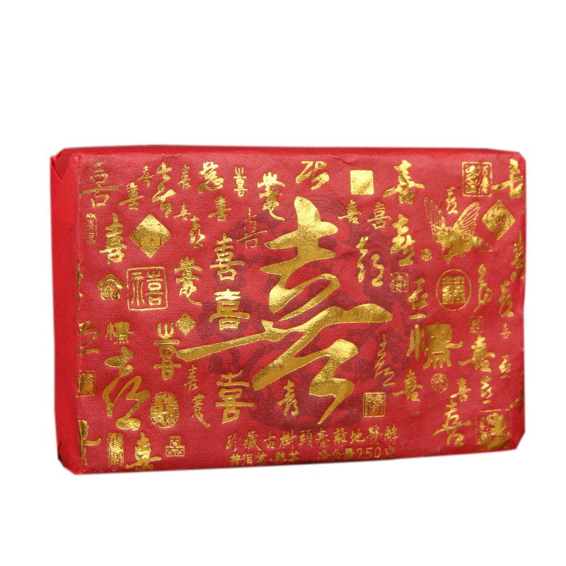 250g Ripe Pu'er Tea Brick 2017 Menghai Ancient Tree Aged Dried Leaf Tea