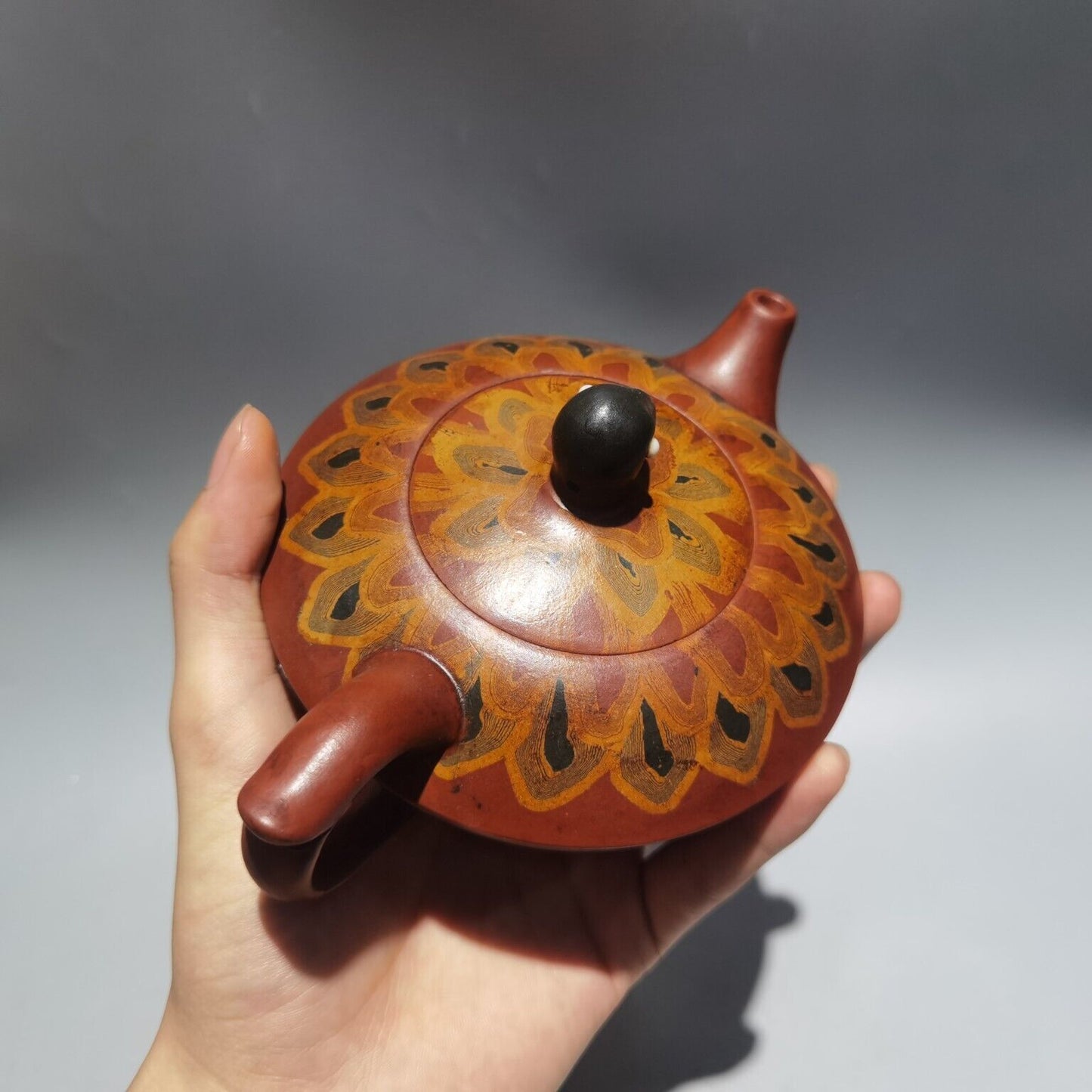 Chinese Yixing Zisha Clay Handmade animal statue Exquisite Teapot品名：孔雀壶 低款：吕尧臣