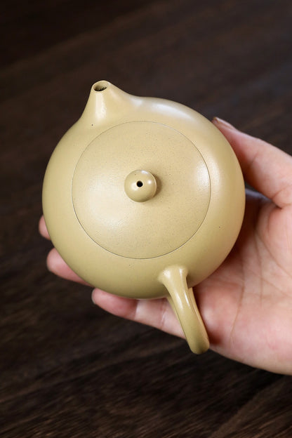 240cc Yixing Zisha Green Clay Original Benshan Lvni Handmade Xishi Puer Teapot