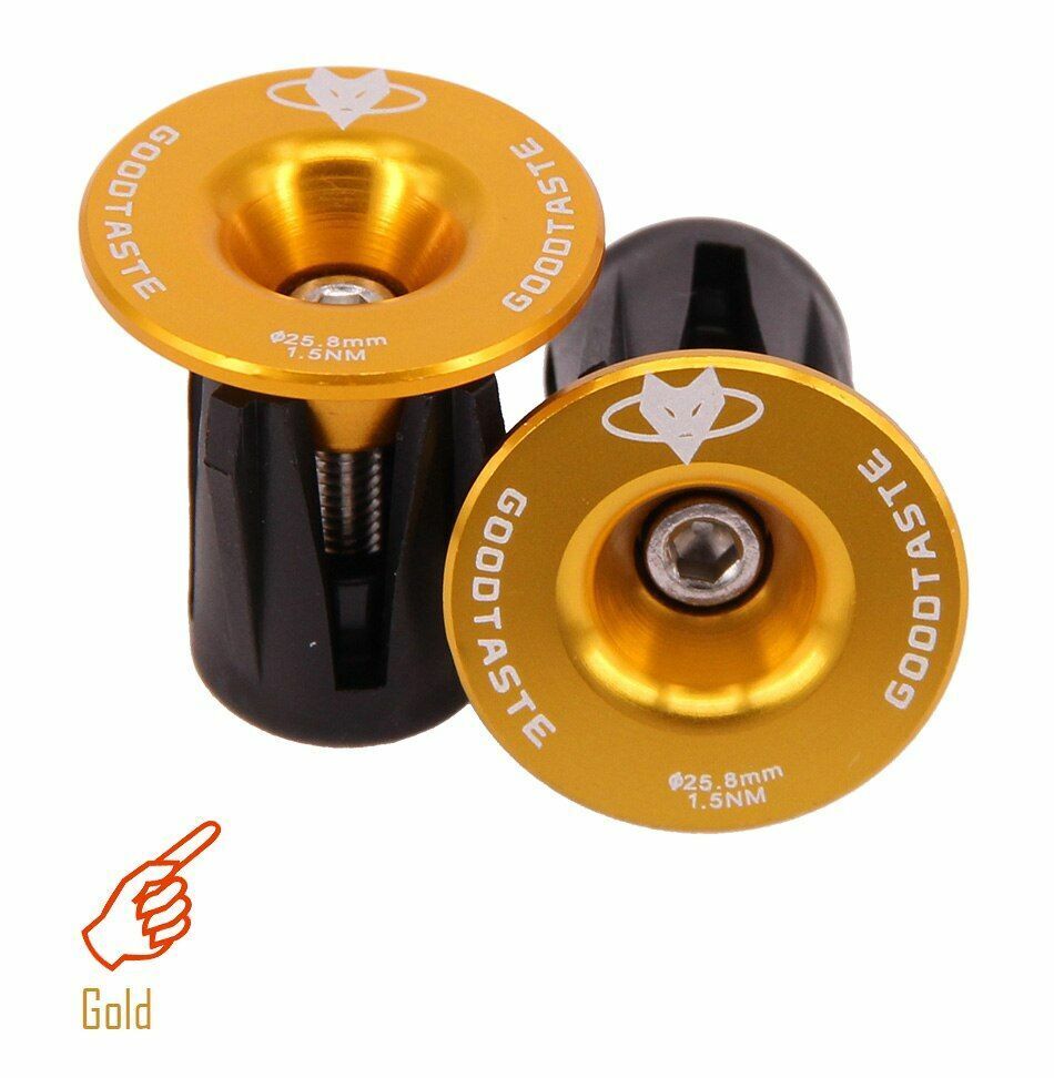 Handlebar Cap Road Mountain Bike Bicycle End Plugs Inflated Aluminum Alloy Lock