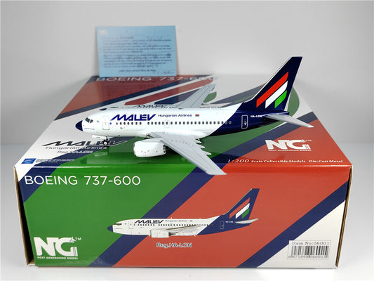 1:200 NG Model Hungarian Airlines B737-600 Airplane Diecast Aircraft Model