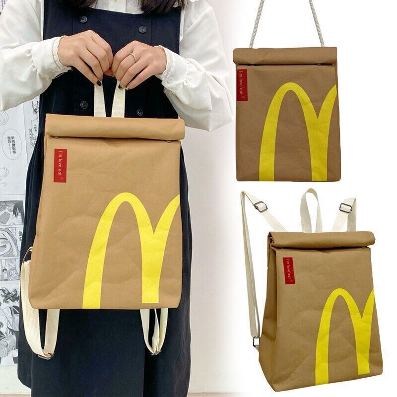Fashion Student Schoolbag Backpack Canvas Messenger Bag Girl Unisex Shoulder Bag