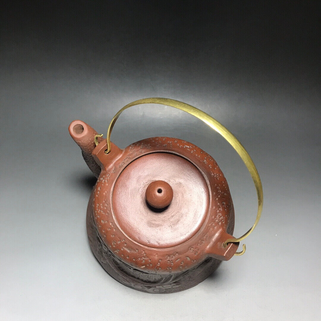 Chinese Yixing Zisha Clay Handmade Exquisite Teapot（提梁大钟 底款：乾隆御制）