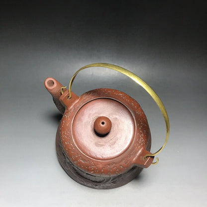 Chinese Yixing Zisha Clay Handmade Exquisite Teapot（提梁大钟 底款：乾隆御制）