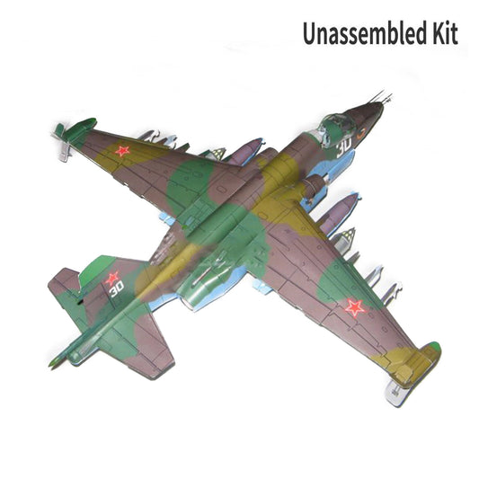 DIY 1:33 Paper Model Su-25 Attack Aircraft Model Fighter Handmade Craft Gift