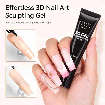 Makartt 3D Sculpting Gel – Clear Nail Art Glue 15g