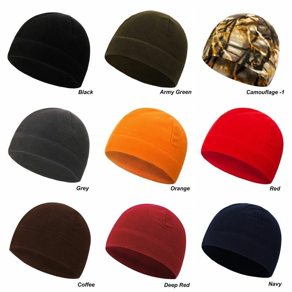 1PC Unisex Hat Autumn Winter Warm Fleece Outdoor Windproof Hiking Cap Hunting
