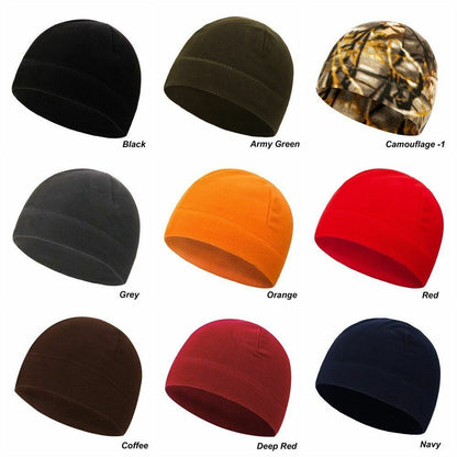 1PC Unisex Hat Autumn Winter Warm Fleece Outdoor Windproof Hiking Cap Hunting