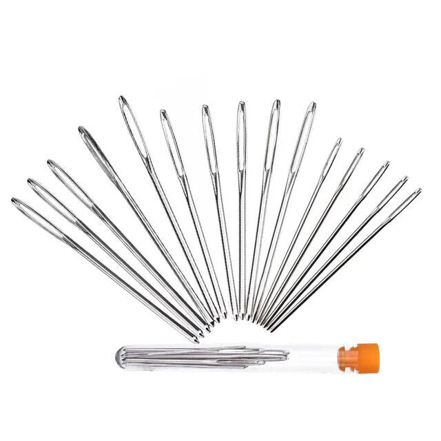 9-20Pcs Leather Sewing Needles Awl Shoe Repair Stitching Tool Sewing Accessories