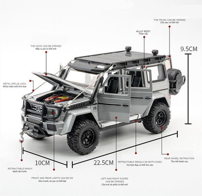 1:24 Mercedes Benz G 550 Diecast Model Car SUV Off-road Vehicles Collection Toys