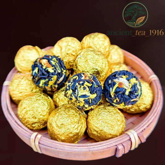 250g Dragon Ball Flower Tea Yunnan Dianhong Tea Chrysanthemum Zijuan Black Tea