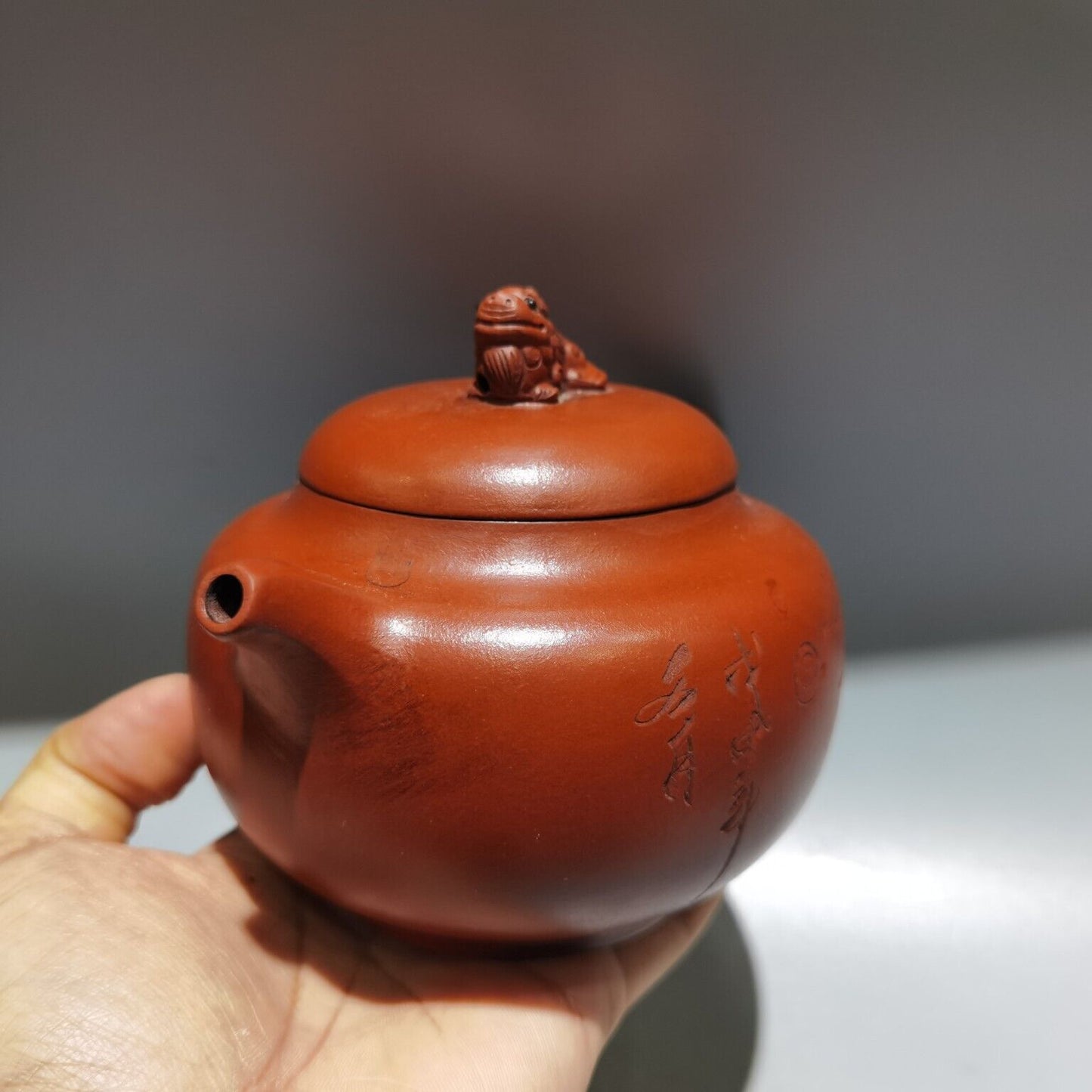 Chinese Yixing Purple Clay Teapot Tea Set Pot Zisha Ceramic Cute Decor Figurine