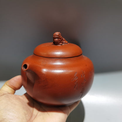 Chinese Yixing Purple Clay Teapot Tea Set Pot Zisha Ceramic Cute Decor Figurine