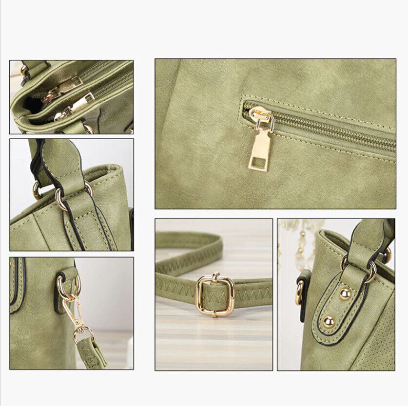 Celela Women Ladies Studs Tote Handbag Crossbody Bag Shoulder Tote Bag Purse US