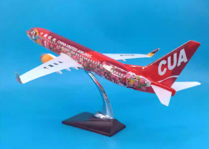 47CM CUA CHINA UNITED AIRLINES BOEING 737-800 B-1750 Plane Resin Aircrarft Model