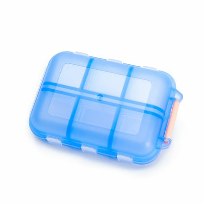 Pill Box 12 Grids Case Travel Medicine Tablet Dispenser Storage Plastic 10x7x3cm