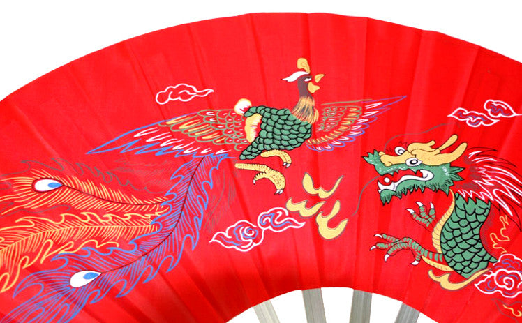 Stainless Steel Metal Folding Fan Mulan Kung Fu Martial Arts Tai Chi Fan
