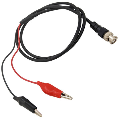 BNC to Red & Black Alligator Clips Test Lead, 36" Coax with 6" Connecting Leads