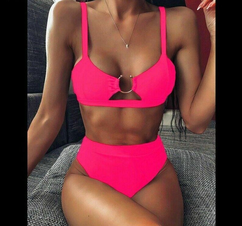 Women Swimwear High Waist Bikini Set Push Up Leopard Brazilian Bathing Swimsuits