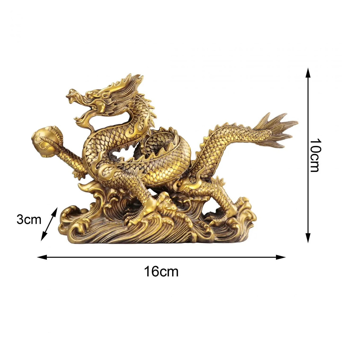 Chinese Feng Shui Dragon Statue Chinese Dragon Figurine Decor Collectibles