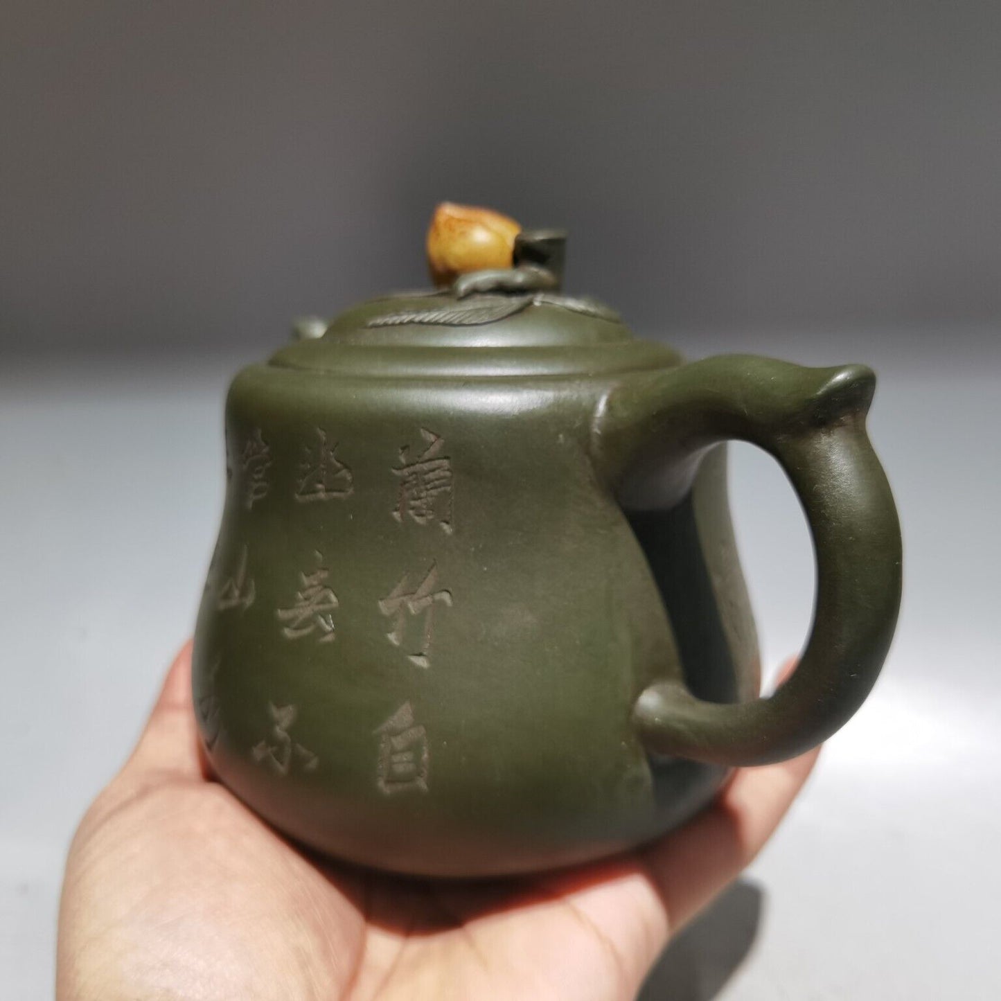 vintage chinese yixing purple clay teapot zisha ceremony scenery teaware art