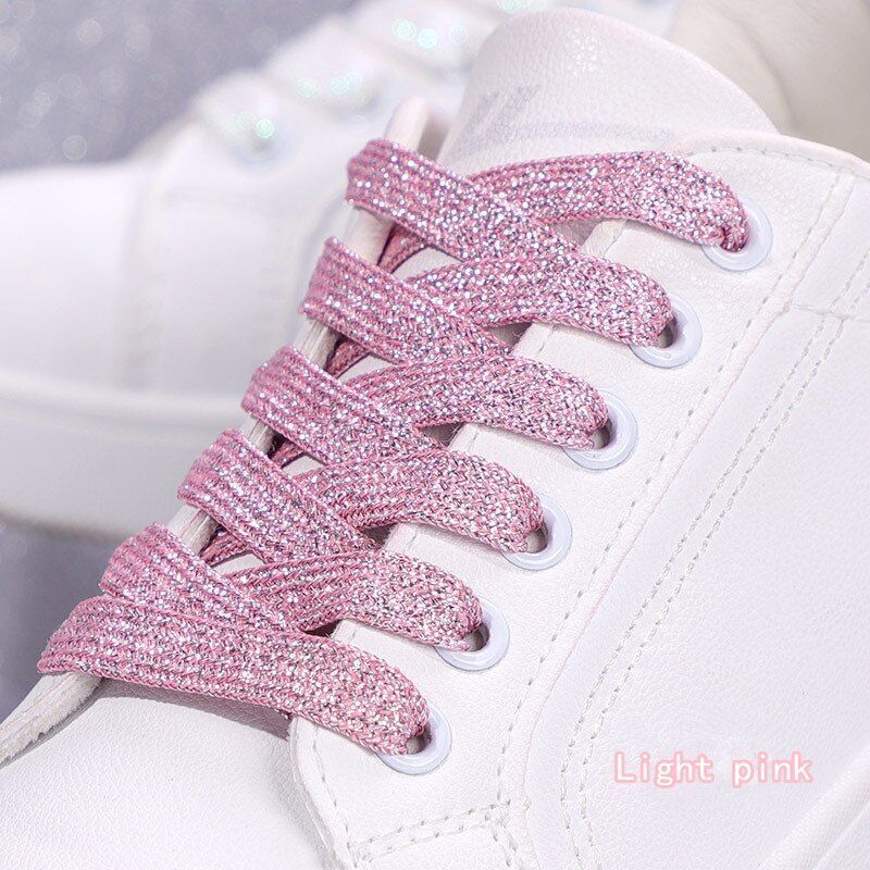 Shoelaces Colorful Sparkling Flat Athletic Sneakers Shoes Boot Strings 100-160cm