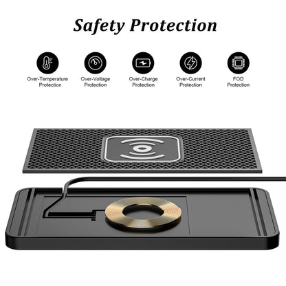 Wireless Car Phone Charger Fast Charging PadMat For iPhone Samsung Universal LOT