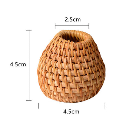 Retro Rattan Teapot Lid Holder Lid Rack for Chinese Teapot KungFu Ceramic Teapot