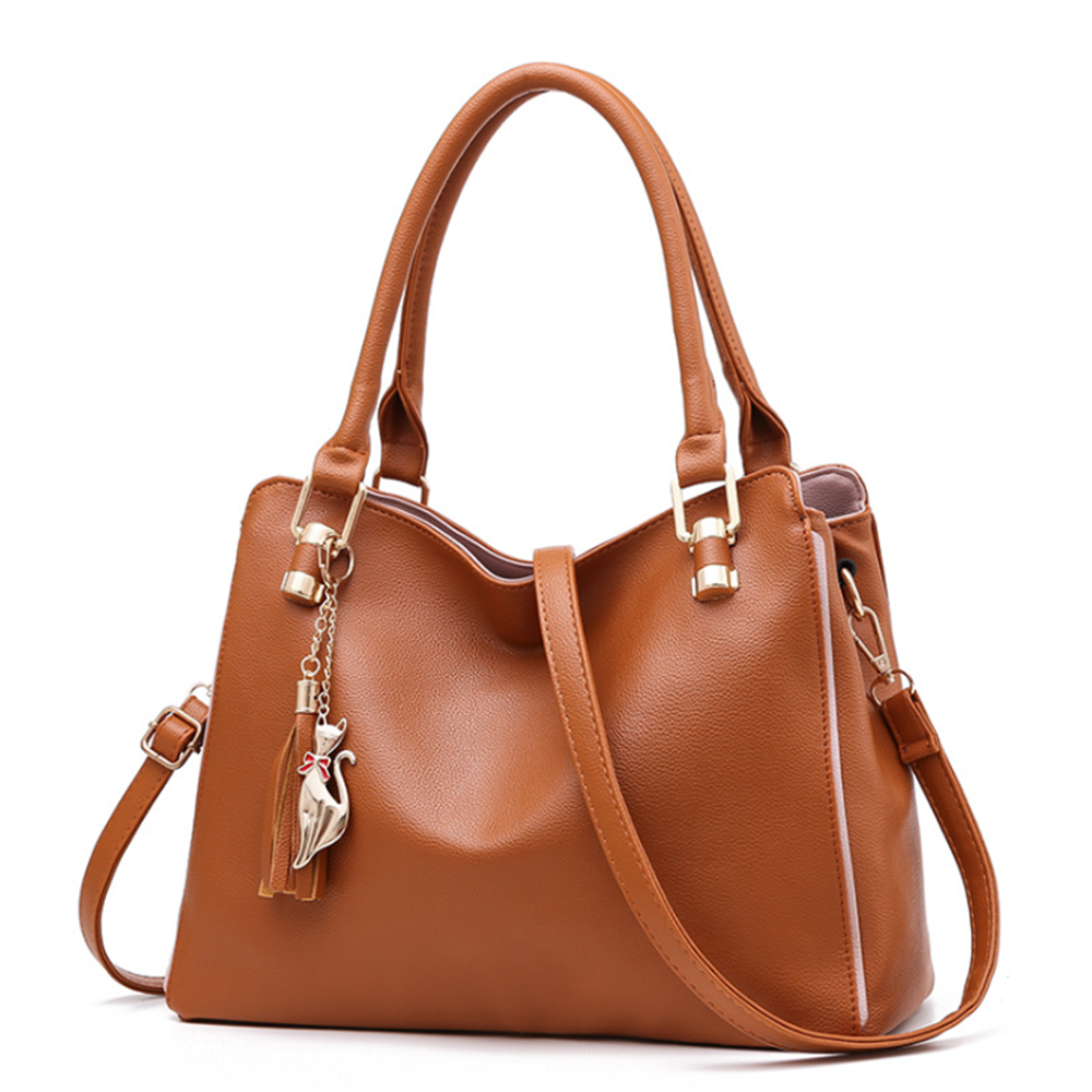 Women Fashion Faux Leather Handbags Tote Shoulder Bag Messenger Crossbody Purse
