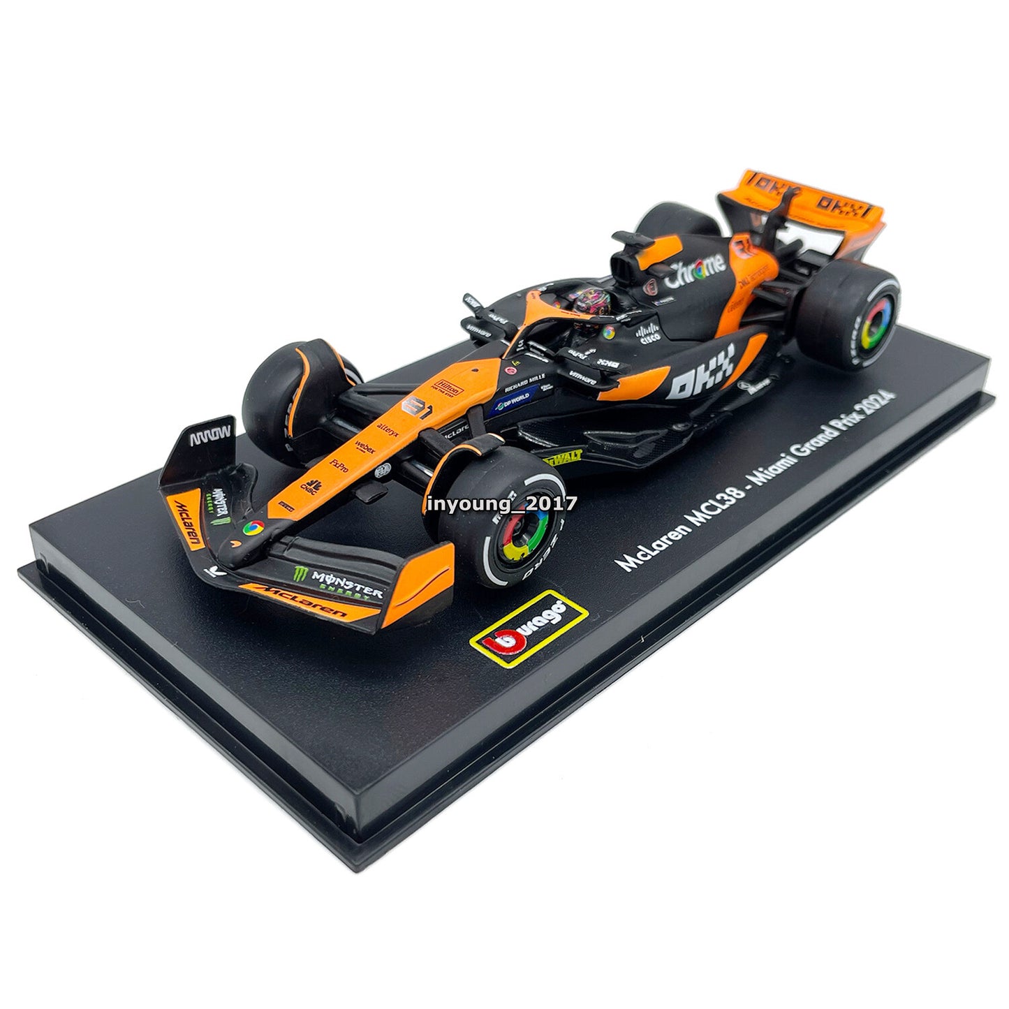 1/43 F1 McLaren MCL38 Model Car Formula 1 Miami Grand Prix 2024 Oscar Piastri 81