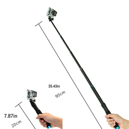 New Handheld Selfie Stick+Tripod Mount+Phone Clip+Strap For GoPro Hero 7 6 5 4