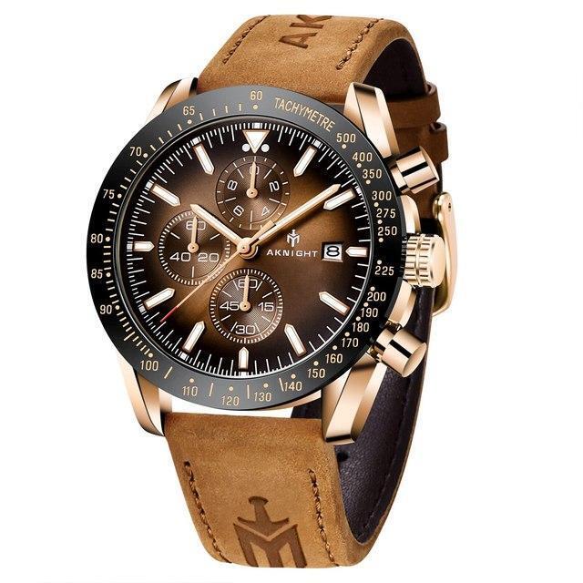 Military Men's Watch Sport Chronograph Leather Infantry Reloj Para Hombre Sports