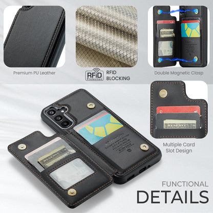 For Samsung Galaxy A36 A56 Wallet Case with Card Holder Women Men RFID Blocking