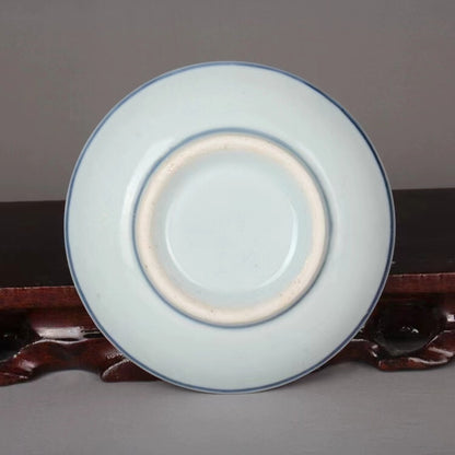 Exquisite Porcelain Blue and White Porcelain Fish Pattern Small Plate