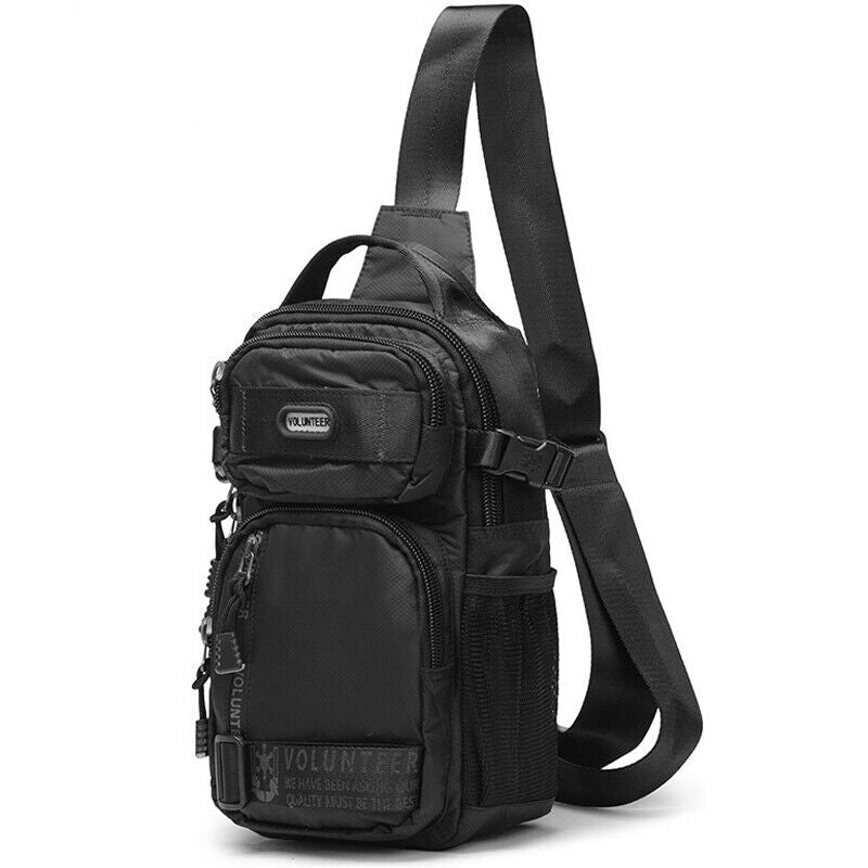 Men's Sling Backpack Oxford cloth Waterproof Crossbody Bag Outdoor Sport Bags