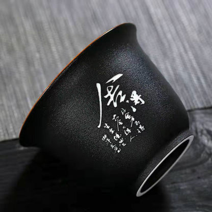 160ml Kungfu Tea Cup Ceramic Tea Bowl Gaiwan Tea Set Tea Ceremony Accessories