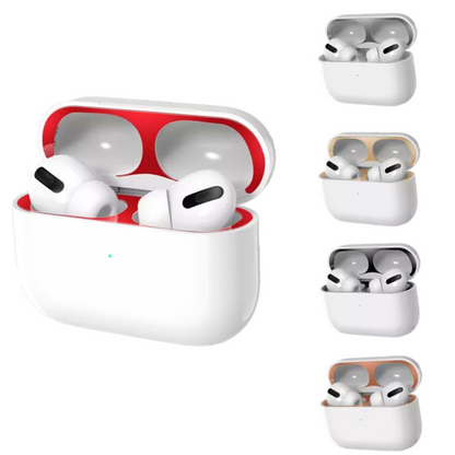 Guardapolvo Protector de Metal Etiqueta Sticker Proteger Audifonos Air-pod Pro