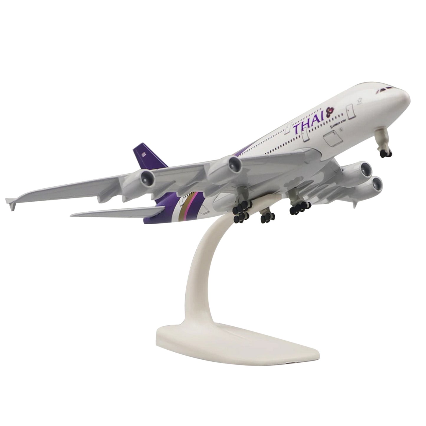 1/400 20cm Aircraft Thai Airways A380 Alloy Plane Model Static Display Craft