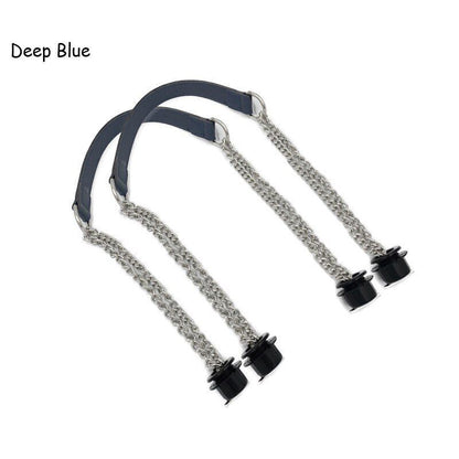 Synthetic Leather Chain Handle Silver Aluminum Handle Bag Handbag Accessories