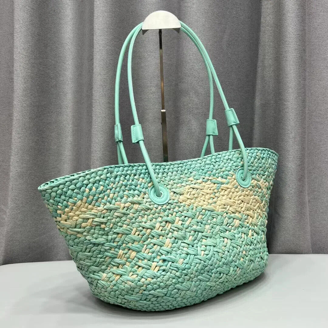 Straw Handbag Hand-woven Women's Holiday Bag Shoulder Bag