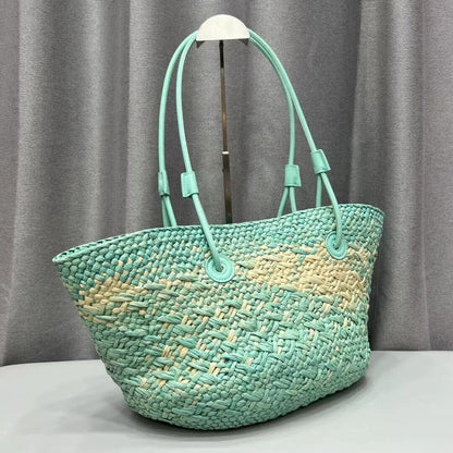 Straw Handbag Hand-woven Women's Holiday Bag Shoulder Bag