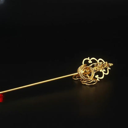 14Cm Ksitigarbha Buddhist Monk Staff Sceptre Wand Buddhism Hand Accessories