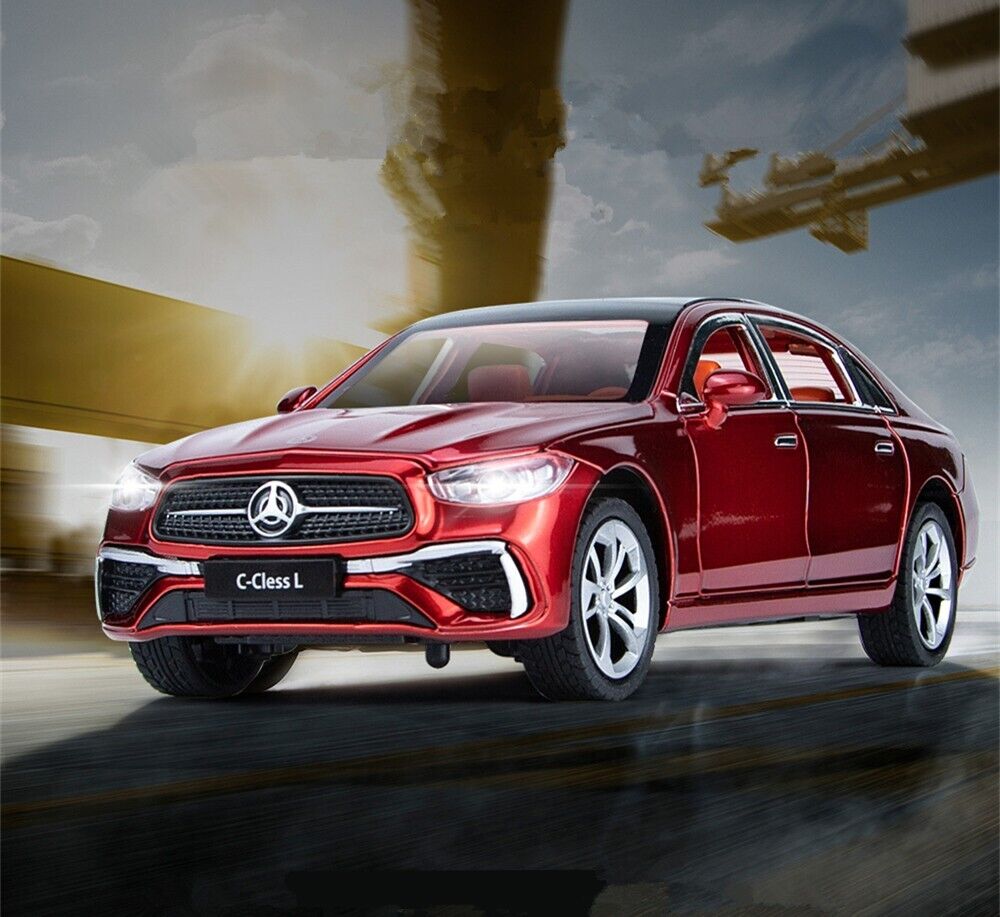 1:24 Benz C-Class L C260 Alloy Model Car Diecast Sound Light Kids Gift Toy