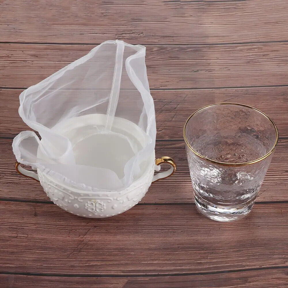 Wine Strainers Nylon Fine Mesh Reusable Juice Soymilk Nut Tea Cheese Filter Bags