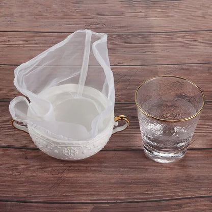 Wine Strainers Nylon Fine Mesh Reusable Juice Soymilk Nut Tea Cheese Filter Bags