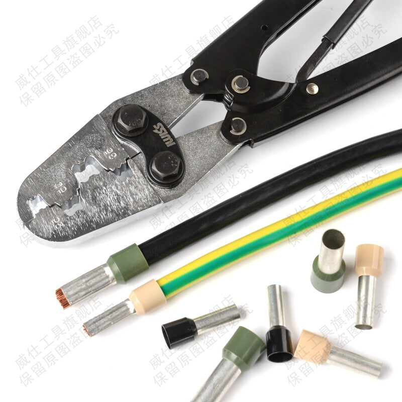 70WF Tubular Crimping Pliers Pre-insulated Terminal Pliers Sleeve Crimping Tool