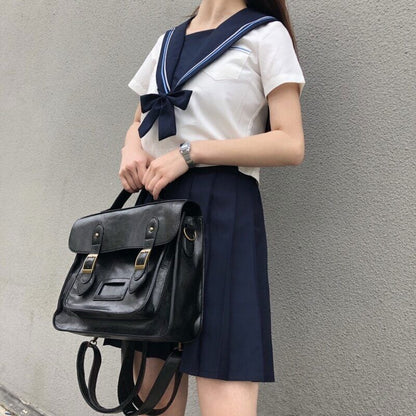Student School Bag Pu Leather Female Bags Women Shoulder Bag Ladies Totes